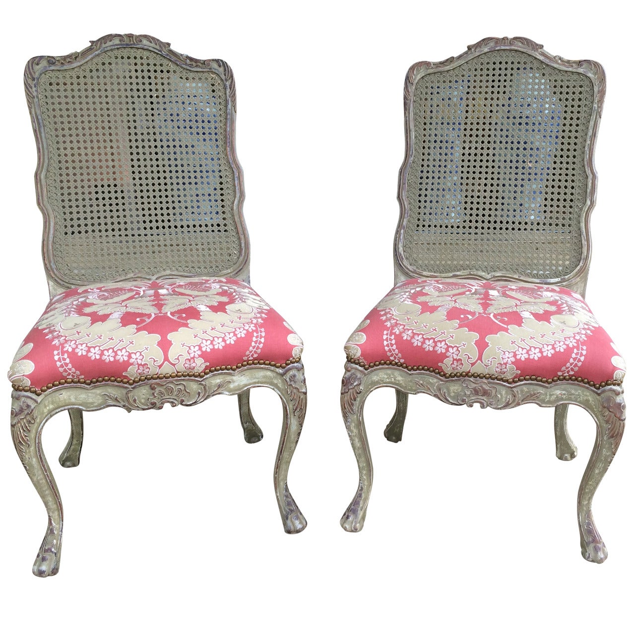 Superb Pair of Italian Side/Dining Chairs For Sale