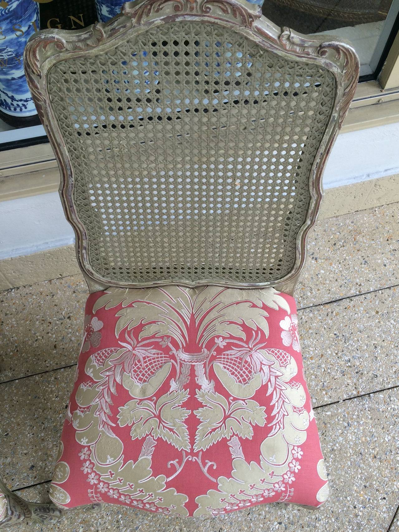 Superbe paire de chaises d'appoint/de salle à manger italiennes Bon état - En vente à Palm Beach, FL