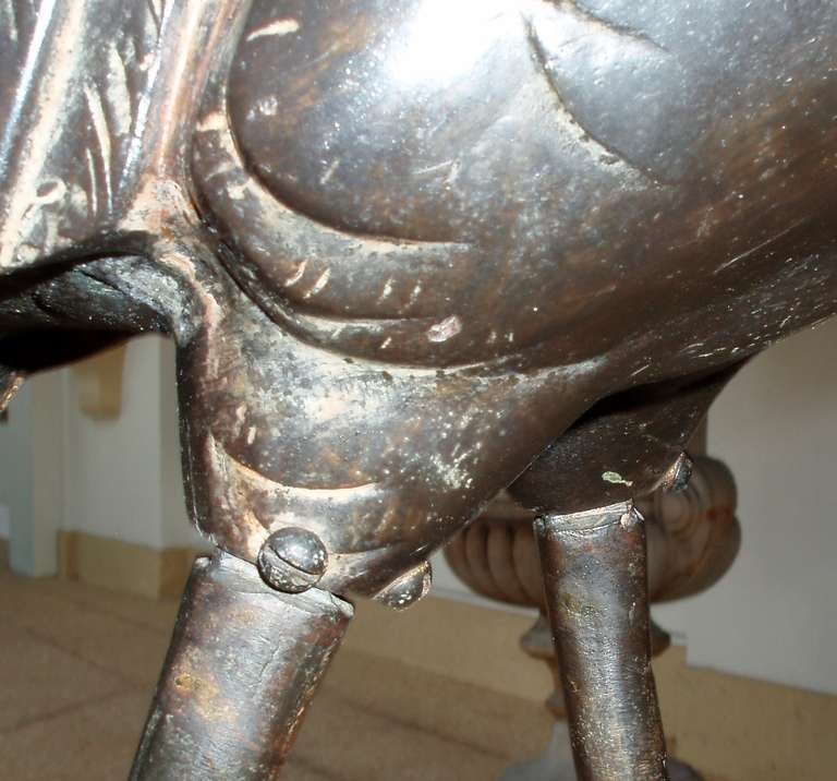 Pareja escultórica de grullas japonesas de bronce Bronce en venta