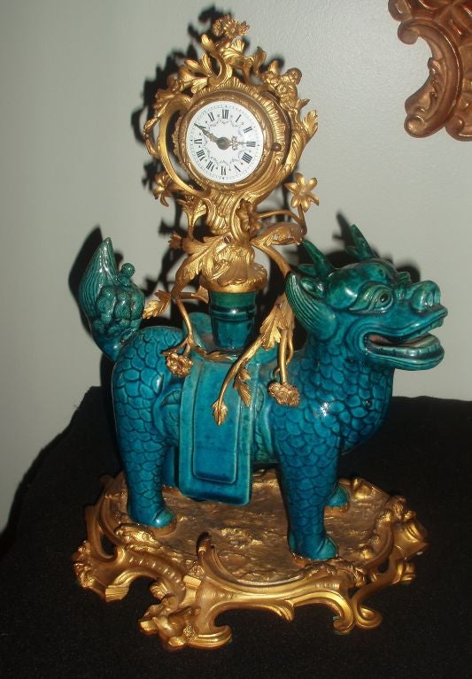 Turquoise Jostick Mounted as Clock