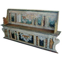 Antique Hand-Finished Venetian Bench