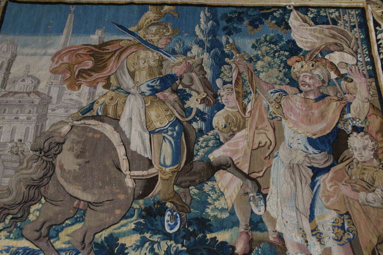 Flemish Tapestry from 17th-18th Century In Good Condition In Palm Beach, FL