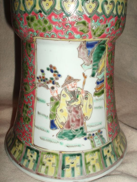 Pair of Multi-Color Vases 1