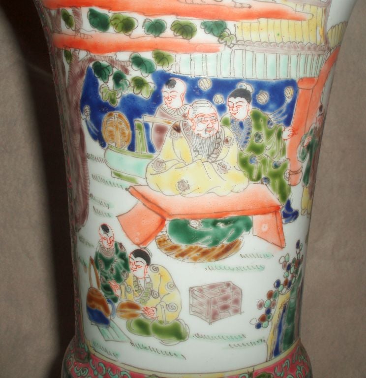 Pair of Multi-Color Vases 2