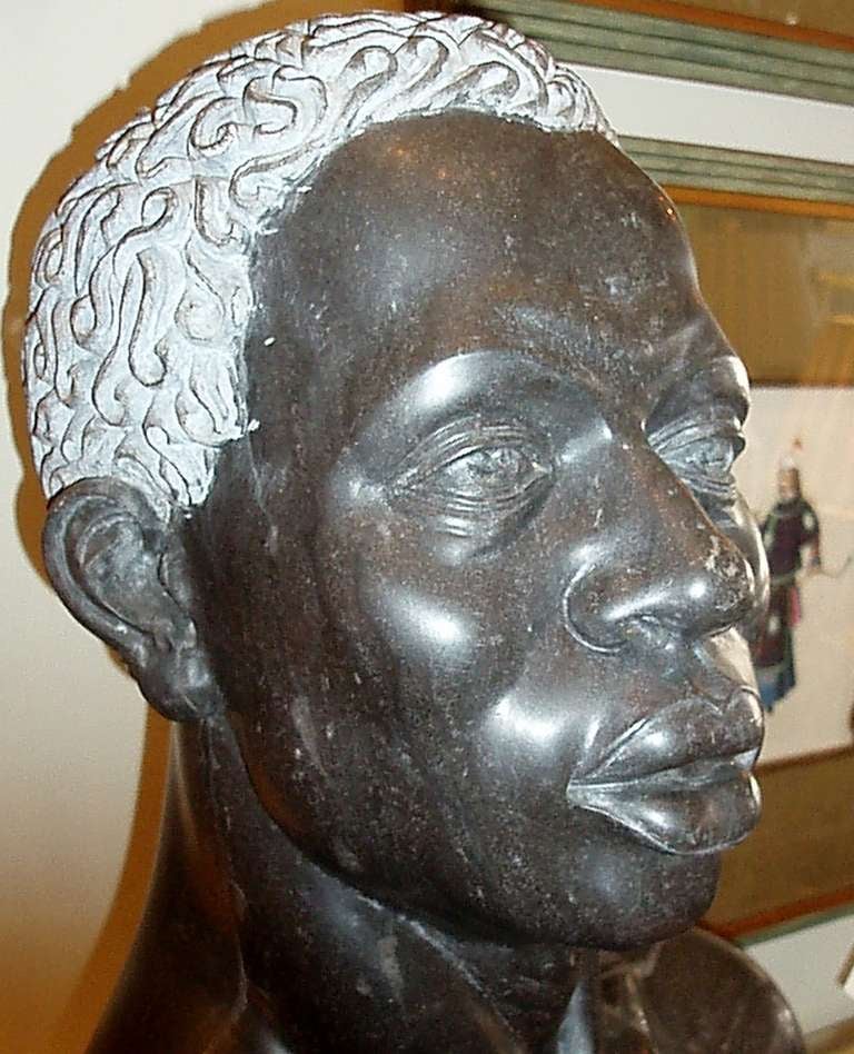 20th Century Handsome Nubian Bust For Sale