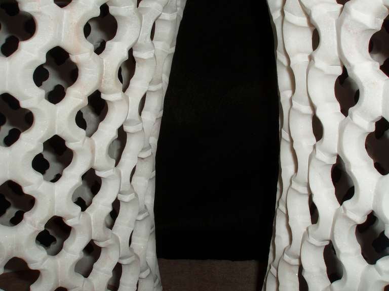 Unknown Moroccan Style Marble Drum Tables