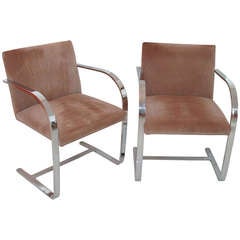Handsome Pair of Brno Arm Chairs