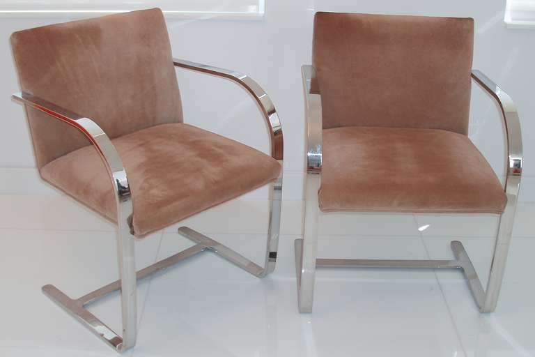 Handsome Pair of Brno Arm Chairs