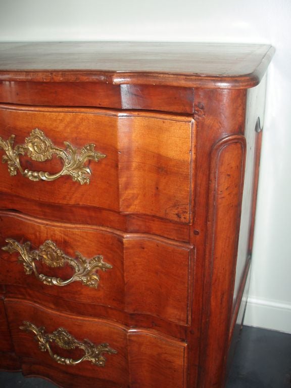 Régence Carved Walnut Commode For Sale