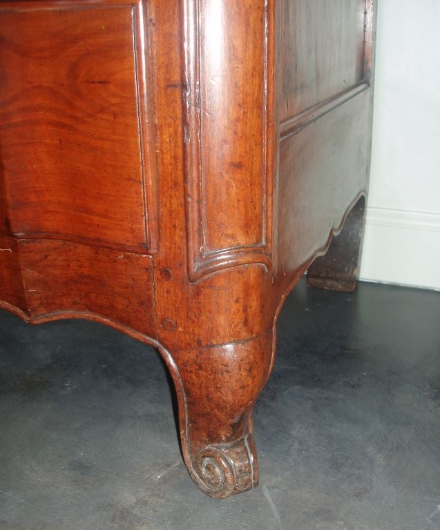 French Carved Walnut Commode For Sale
