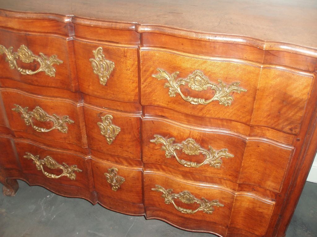 Carved Walnut Commode For Sale 2