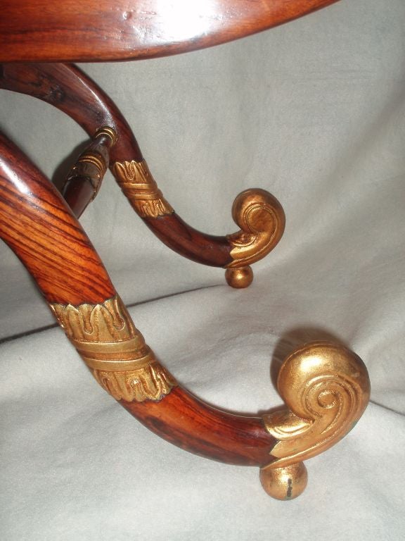 Carved Rosewood Bench 1