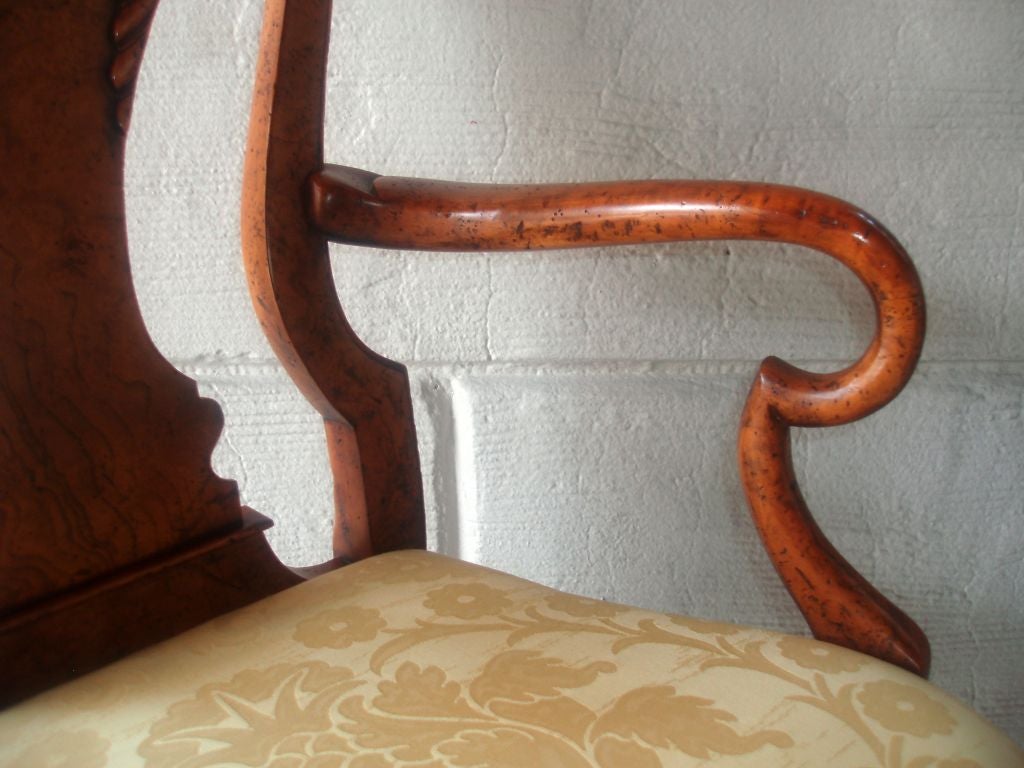 20th Century Four Queen Anne Style Armchairs For Sale