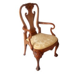 Four Queen Anne Style Armchairs 11
