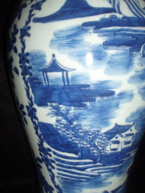 Garniture of Blue and White Chinese Porcelain 2
