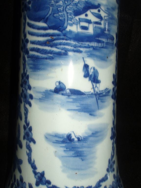 Garniture of Blue and White Chinese Porcelain 3