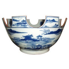Blue & White Chinese Monteith Bowl