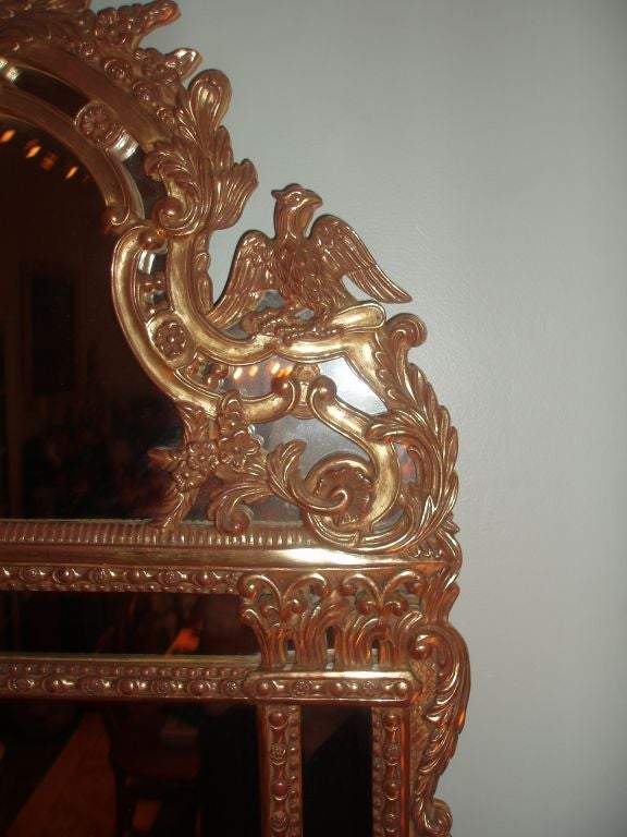 Régence Regence Style Giltwood Framed Mirror For Sale