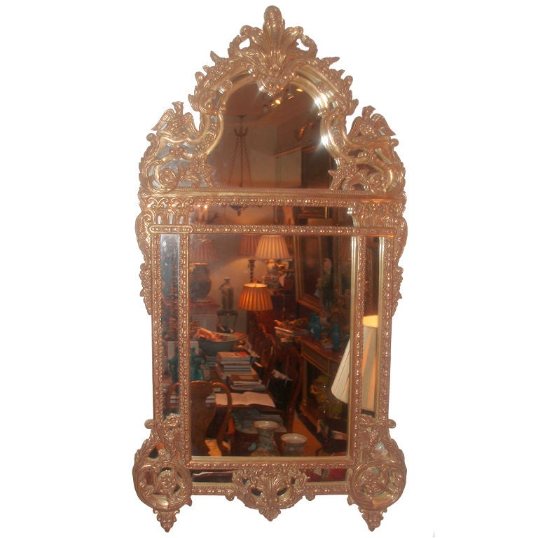 Regence Style Giltwood Framed Mirror