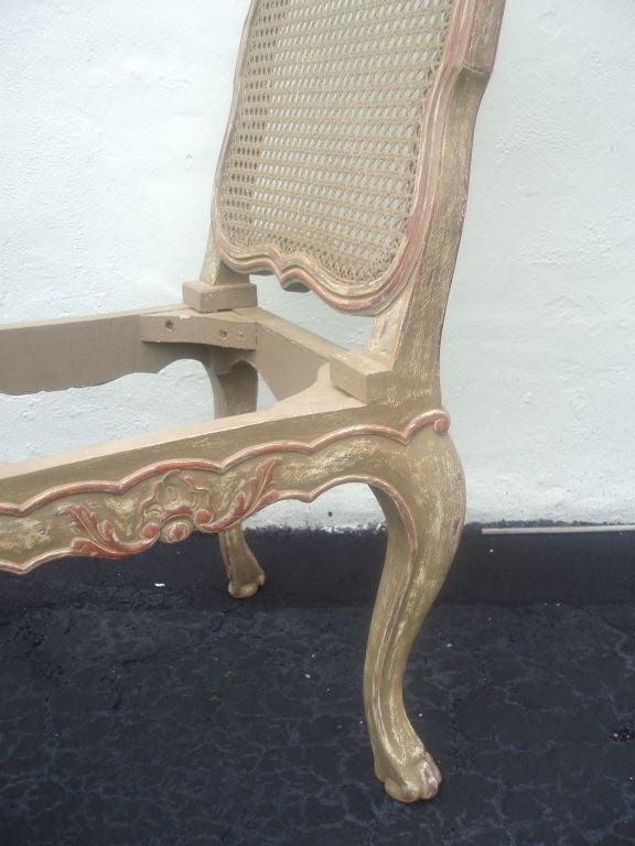 Régence Pair of Italian Règence Style Side/Dining Chair For Sale