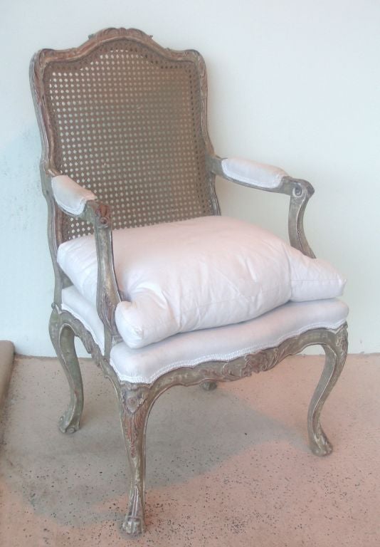 Baroque Pair of 18th Century Style Armchair in the Italian Taste For Sale