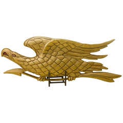 Hand-Carved American Eagle with Arrow