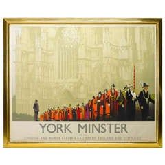 Vintage “York” by Fred Taylor, First Edition British Rail Poster