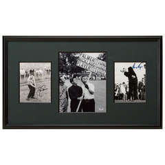 “The Big Three” Arnold Palmer, Jack Nicklaus and Gary Player Signed Photographs