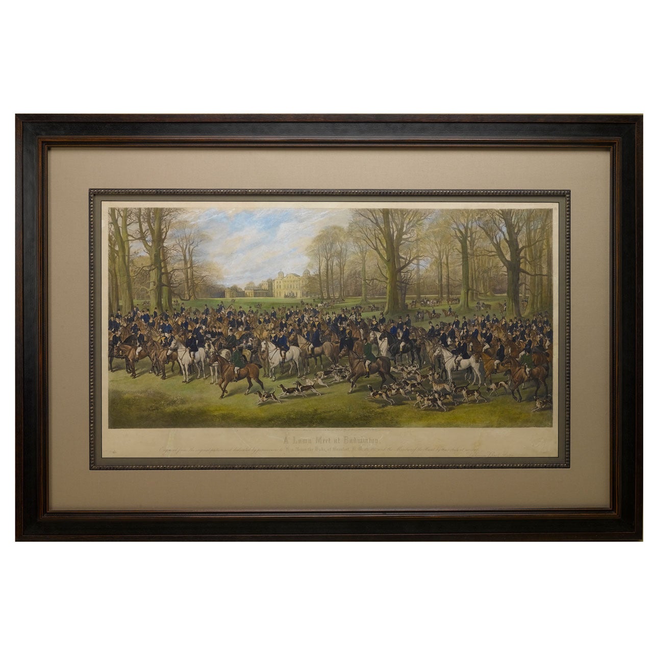“A Lawn Meet at Badminton” by Anonymous, circa 1880