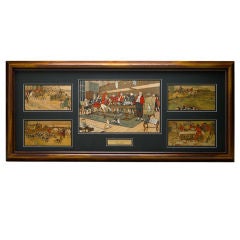 Used Cecil Aldin Set of Five First Edition Prints of the Fallowfield Hunt Club