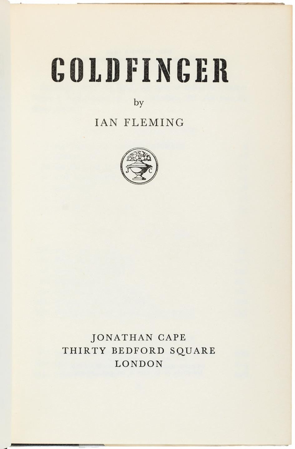 goldfinger novel