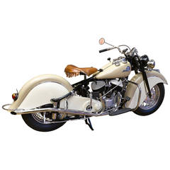 Vintage Indian Chief Motorcycle, Exceptional Full Restoration, circa 1946