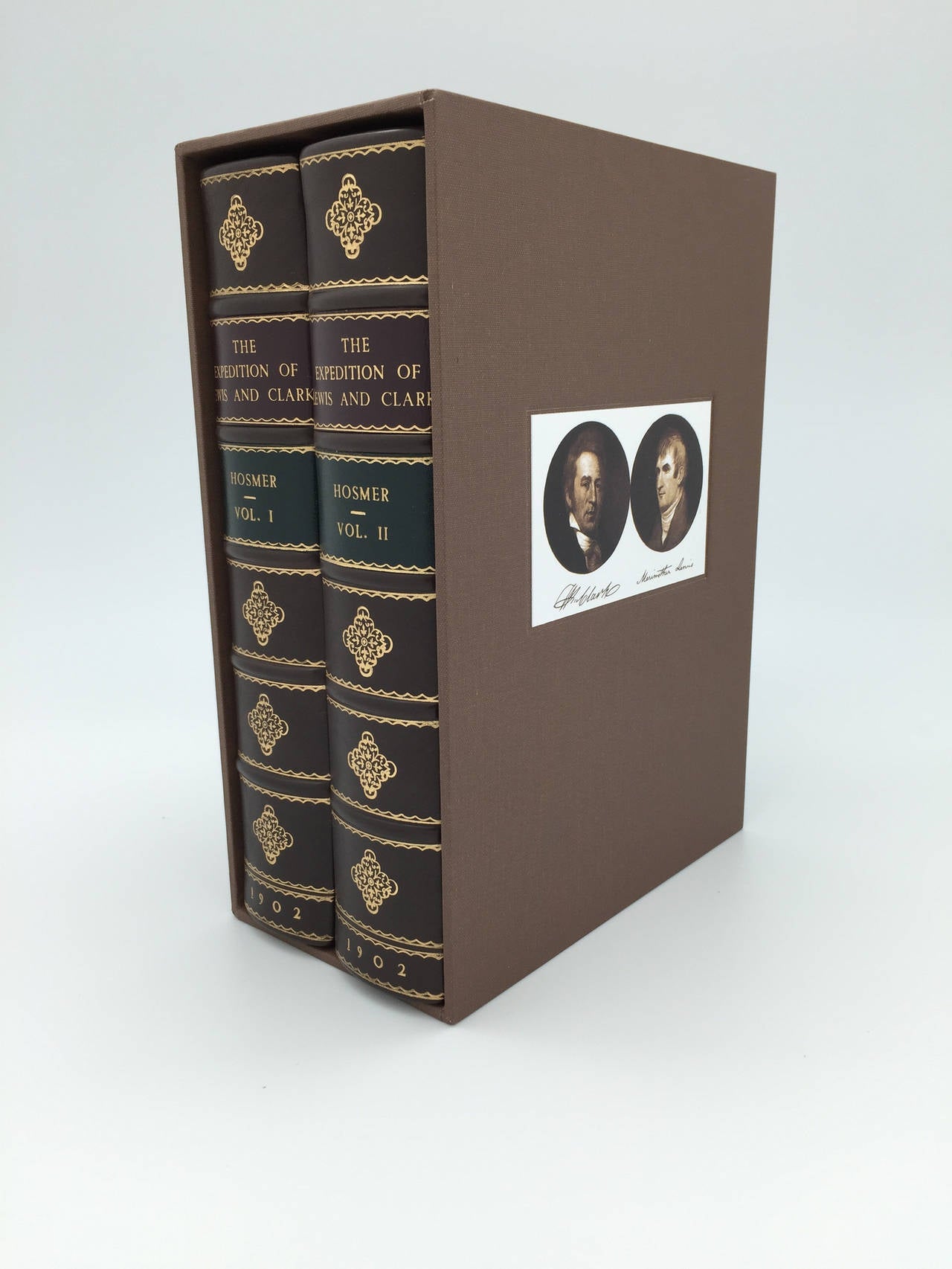 The published journals of Meriwether Lewis and William Lewis of their momentous expedition of discovery into the newly purchased Louisiana Territory in 1804-1806.

This two volume set is the 1902 reprinted edition of the 1814 originals - includes