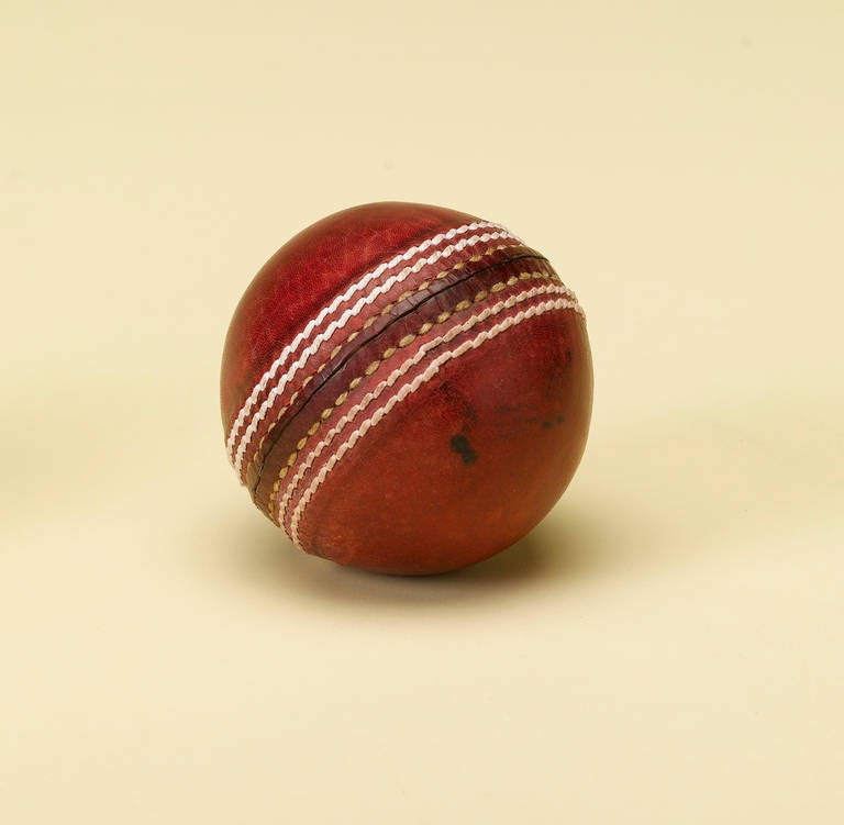Vintage Leather Cricket Ball For Sale at 1stdibs