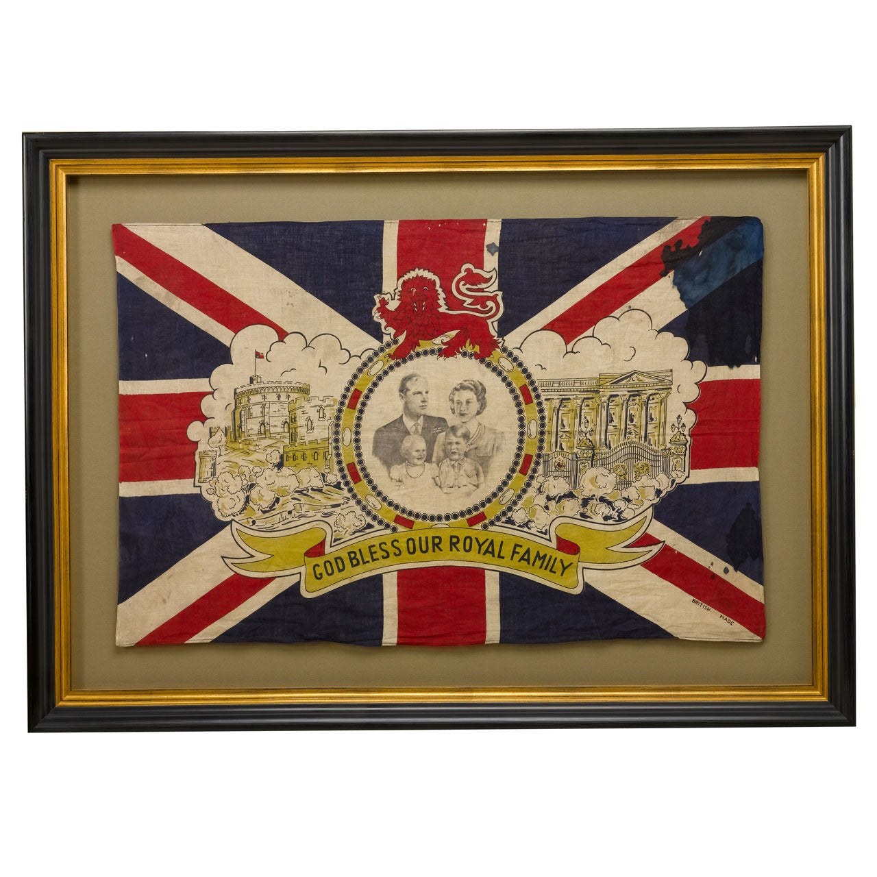 British Commemorative Flag of Queen Elizabeth and the Royal Family at