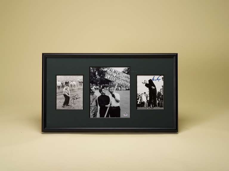 “The Big Three” Arnold Palmer, Jack Nicklaus and Gary Player Signed Photographs