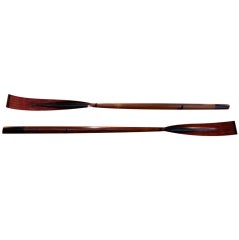 Used 1911 and 1912 Set of English Presentation Rowing Oars