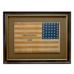 Antique 38-Star “Centennial” American Parade Flag, Colorado Statehood