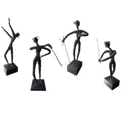 Vintage Abstract Wire Sculpture Collection