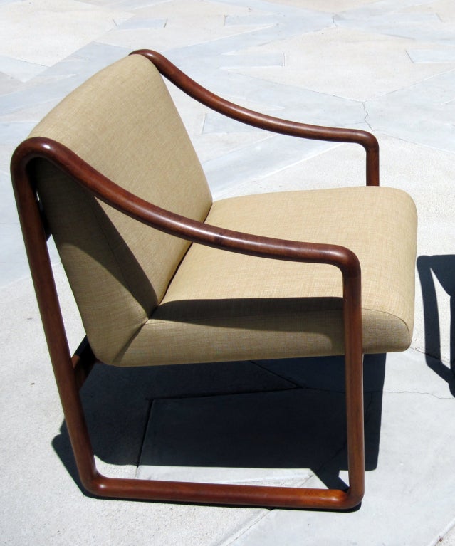 Unique pair of arm chairs manufactured by The Gunlocke Company. Gunlocke made the famous JFK rocking chair as well as chairs for seven other US Presidents.

These are great for home or office and very comfortable. Excellent vintage condition and