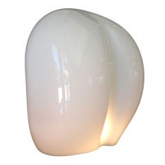 Luciano Vistosi Freeform Blown Murano Glass Table Lamp