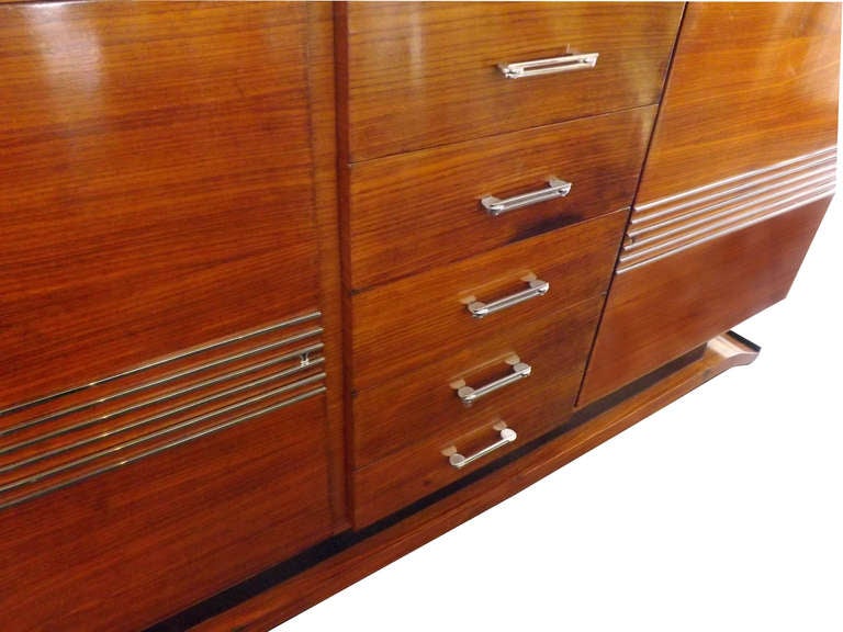 Discriminating French Deco Buffet in Cocobolo Wood