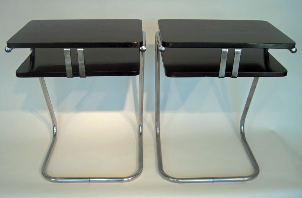 Wolfgang Hoffman Art Deco Telephone Stands