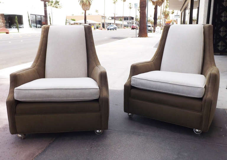 Two Tone Lounge Chairs