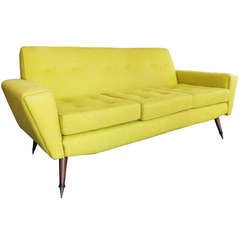 Chartreuse Sofa In The Manner Of Gio Ponti