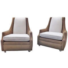 Two Tone Lounge Chairs