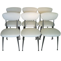 Vintage Set of Six Shelby Williams "Gazelle Chairs
