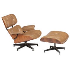 Vintage Eames 670 - 671  Rosewood Lounge Chair and Ottoman for Herman Miller