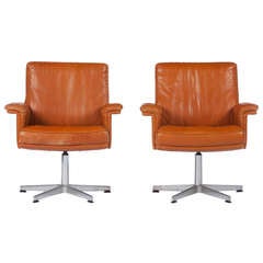 Pair of De Sede Lounge Chairs