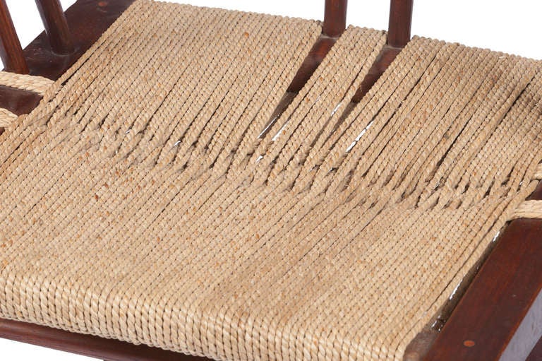 10 George Nakashima Grass Seated Chairs 2